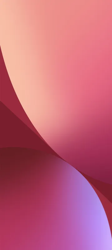 Abstract art featuring smooth, rounded shapes in shades of pink, red, and purple. The image has a gradient effect with soft transitions between the colors, creating a calming visual aesthetic.
